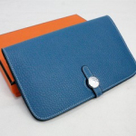 에르메스 도곤지갑 블루진