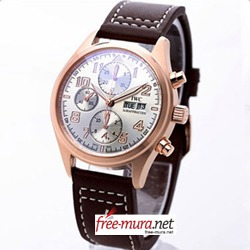 아이떠블유씨 파일럿 크르노 오토메틱 생텍쥐페리 SWISS ETA7750 가죽 브라운 로즈골드