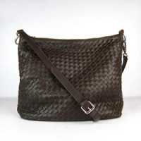 보테가 베네타  80020 Genuine leather Shoulder bag Dark Brown