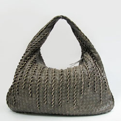 보테가 베네타  hobo lambskin - Gray