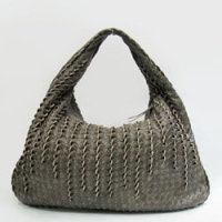 보테가 베네타  hobo lambskin - Gray