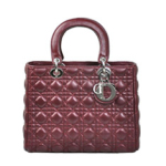 크리스찬 디올 램스킨 토트 9928 보라