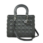 크리스찬 디올 램스킨 토트 9928 진그레이