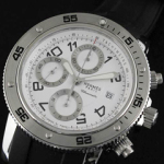 에르메스 남성용 클립 크로노 그래프 화이트 / 오토메틱