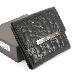 구찌 112664-1000  올가죽 중지갑 블랙