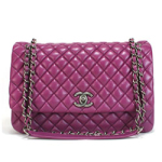 샤넬 클래식 램스킨 신상 퍼플