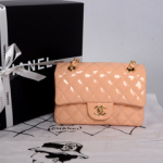 샤넬 클래식 페이던트 베이지핑크/금장