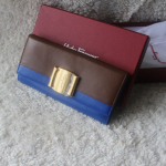 페레가모 지갑 926W 블루 브라운