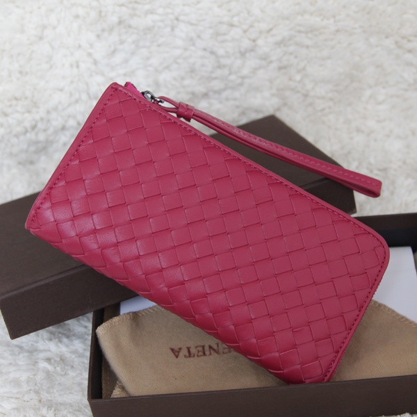 보테가 베네타 지갑 456 핑크