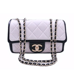 샤넬 투톤 플랩백 CL-0943 블랙 앤 화이트