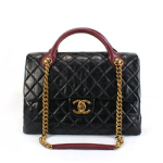 샤넬 토드백 칼프스킨 A67801 블랙 라지