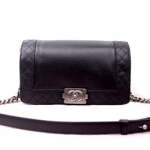 샤넬 보이백 램스킨 미듐 퀄팅 블랙