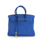 에르메스 벌킨 35cm 블루/금장