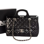 샤넬 칼프스킨 토드체인백 블랙