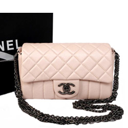 샤넬 램스킨 숄더백 베이지