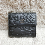 샤넬 로즈  3단 지갑