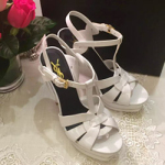 입생로랑 구두 화이트