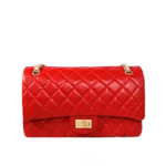 샤넬 빈티지 칼프스킨 플랩백 레드/금장