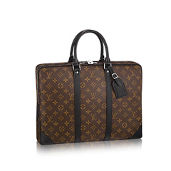 루이비통 모노그램 마카사 포르테 다큐먼트 보야지 서류가방 M40225