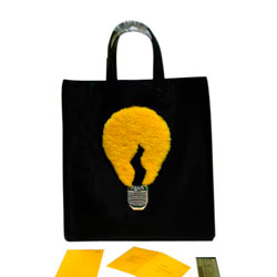 펜디 전구 쇼퍼백