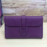 에르메스 토고가죽 H 월릿 퍼플