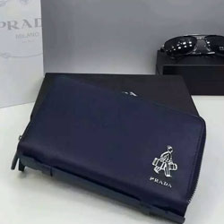 프라다 장지갑 네이비 2M1303