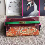 에르메스 오리지널 엡송가죽 켈리 버건디