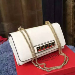 발렌티노 체인 크로스백 연핑크