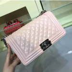 샤넬 소가죽 보이백 핑크 25cm