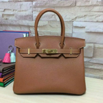 에르메스 오리지널 토고가죽 벌킨 브라운/금장