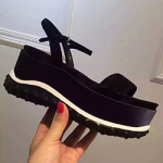 미우미우 샌들 블랙