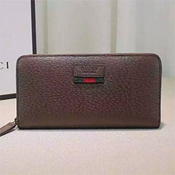 구찌 지퍼 장지갑 브라운 G432958