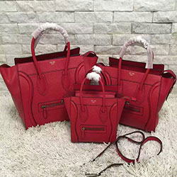 셀린느 러기지백 레드