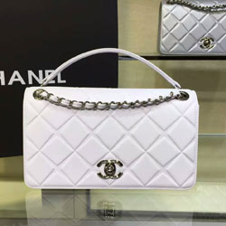 샤넬 클래식 플랩백 화이트 25cm