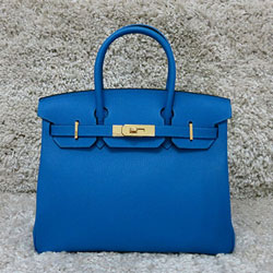 에르메스 벌킨 30cm 블루진/금장