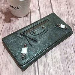 발렌시아가 장지갑 그린