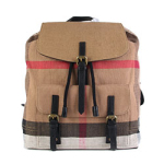버버리  캔버스 체크 백팩