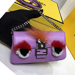 펜디 마이크로 바게뜨백 퍼플