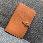 에르메스 오리지널 토고가죽 장지갑 브라운 20cm