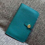 에르메스 오리지널 토고가죽 장지갑 진블루 20cm