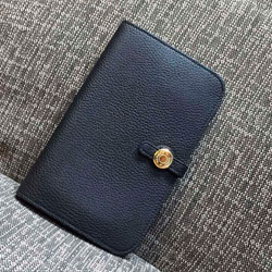 에르메스 오리지널 토고가죽 장지갑 블랙 20cm