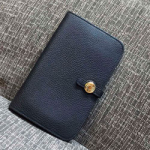 에르메스 오리지널 토고가죽 장지갑 블랙 20cm