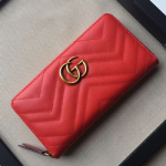 구찌 marmont 지퍼 장지갑 레드