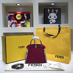 펜디 마이크로 피카부 스팽글 토드백 6210