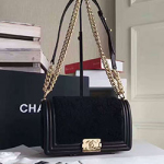   샤넬 우아한 털 보이백