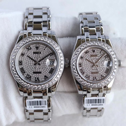 로렉스 데이저스트 은장 다이아판(블랙 다이얼) 39/34mm  Ref.88600 (최고급형)