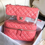 샤넬 시스루 가죽 백팩 27cm