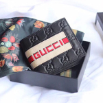 구찌 스트라이프 가죽 지갑 ‎408827-1