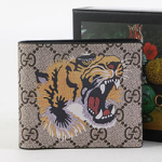 [구찌 베스티어리] 타이거 프린트 GG 수프림 지갑 ‎451268-3