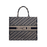 크리스찬디올 이중 자수 장식  패브릭 백 (이니셜 가능) 42cm